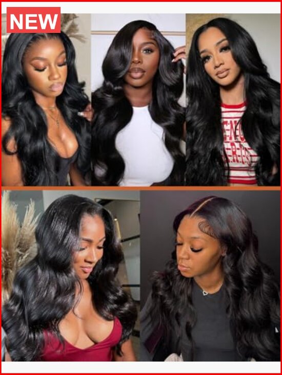 13x6 HD Lace Frontal Wig 250% Density Body Wave Human Hair Ultra-thin Skinlike main image 6